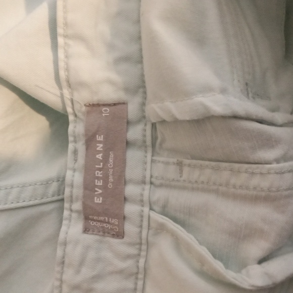 Everlane Mint Green Wide Leg High Waisted Pleated Womens Pants (Flawed) Size 10 - Picture 4 of 13